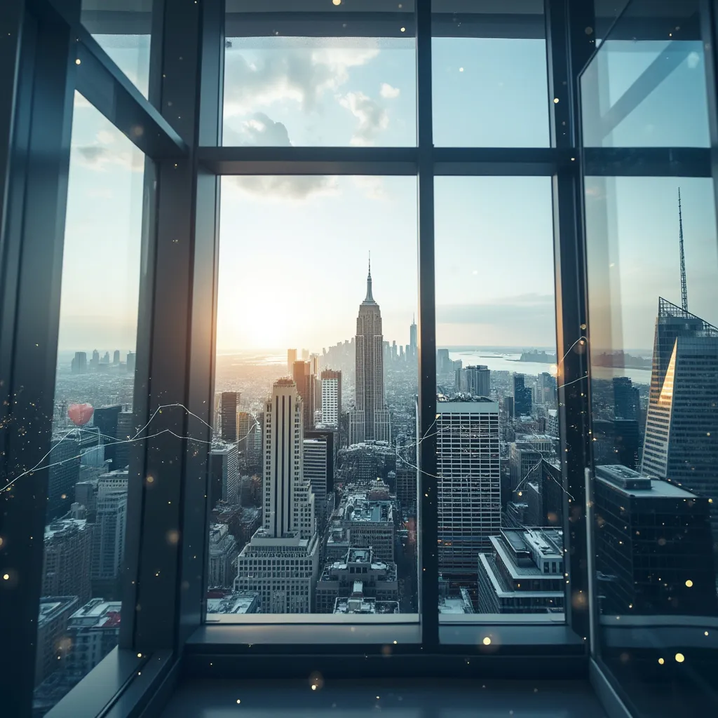 Vista de la ciudad desde la oficina