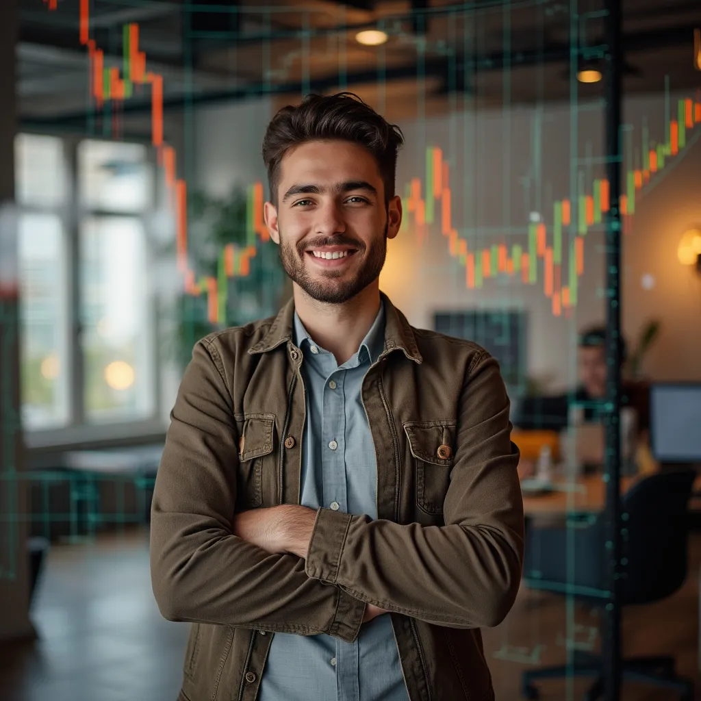 Emprendedor sonriendo