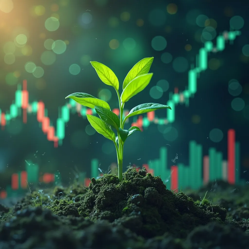 Concepto de finanzas verdes y sostenibles